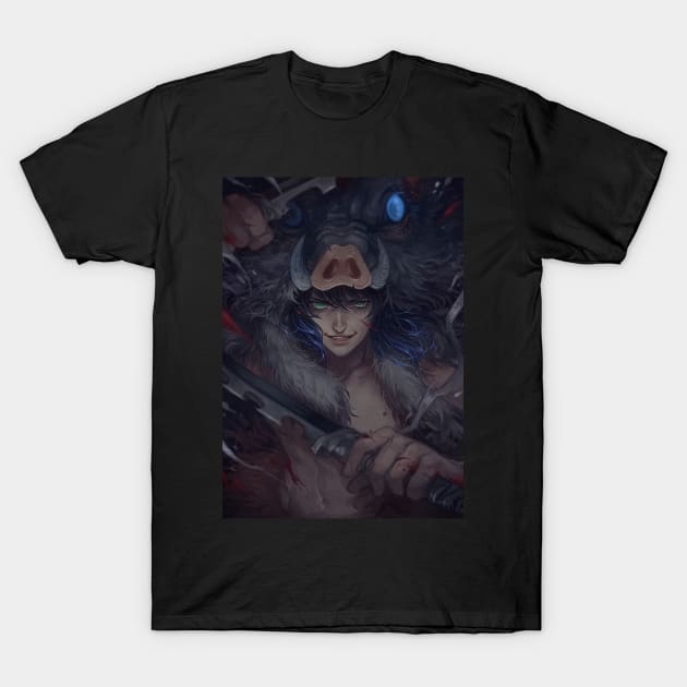 Slay Demons Corp Inosuke T-Shirt by Valoka